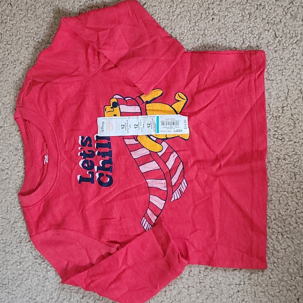 Winnie The Pooh "Let's Chill" Long Sleeve, 12 Months